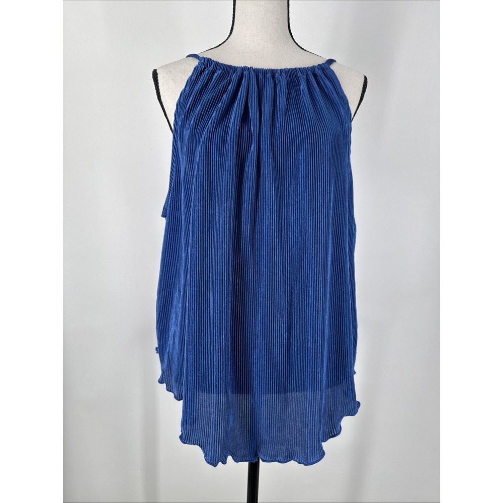 NO BOUNDARIES HALTER TOP - BRILLIANT COBALT BLUE- SIZE XS